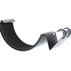 Sadevesijärjestelmä Ruukki puolipyöreä: kourun jatkokappale ø125mm kourulle, eri värejä