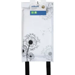 Sammutuspeite Airam, 1.2x1.8m, kuvioitu valkoinen/musta