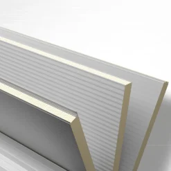 Sandwich-elementti Mepera pelti-PIR-pelti 80 mm 1150x3000 mm valkoinen