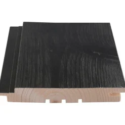 Saunapaneeli Maler Rustik SPA STS-3, 18x145mm, kuusi, ympäripontattu, PN, harjattu hiili