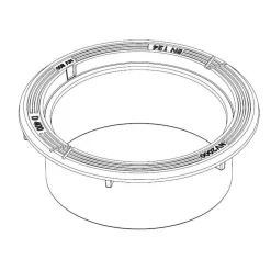 Säädettävä valurautakehys betonikartiolle Urjalan Sementtivalimo ø 600 mm H270 mm D400