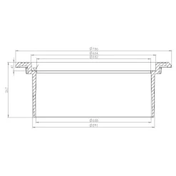 Säädettävä valurautakehys betonikartiolle Urjalan Sementtivalimo ø 600 mm H270 mm D400