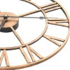 Seinäkello metalli 40 cm kultainen