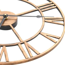 Seinäkello metalli 40 cm kultainen