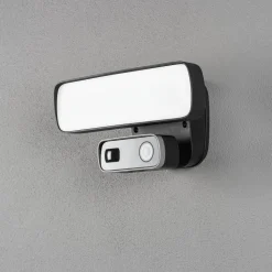 Seinävalaisin Konstsmide Smartlight 7868-750 musta 18W kamera kaiutin mikrofoni