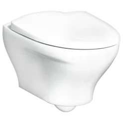 Seinä-WC Gustavsberg Estetic 8330, Hygienic Flush, C+, Soft Close, valkoinen