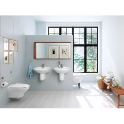 Seinä-WC Gustavsberg Estetic 8330, Hygienic Flush, C+, Soft Close, valkoinen