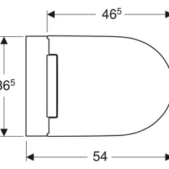 Seinä-WC-istuin Geberit ONE Turboflush, kromin värinen Design-kansi