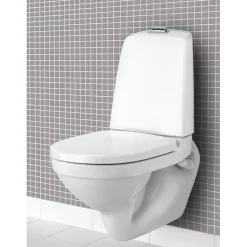 Seinä-WC-istuin Gustavsberg Nautic, 1522-säiliöllä, Hygienic Flush, kaksoishuuhtelu, ilman istuinkantta