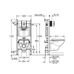 Seinä-WC-setti Grohe Solido 4-IN-1