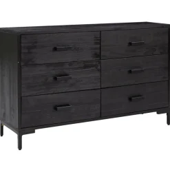 Senkki 110x35x70 cm mänty musta