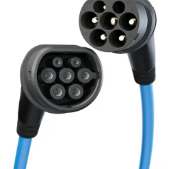 Sähköauton latauskaapeli go-e, Type2, 3-vaihe, 32A, 22kW, 2.5m kaapeli, sininen