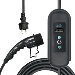 Sähköauton latauslaite Motorwerk EV, Type2, 1-vaihe, 16A, 3.7kW, 8m kaapeli