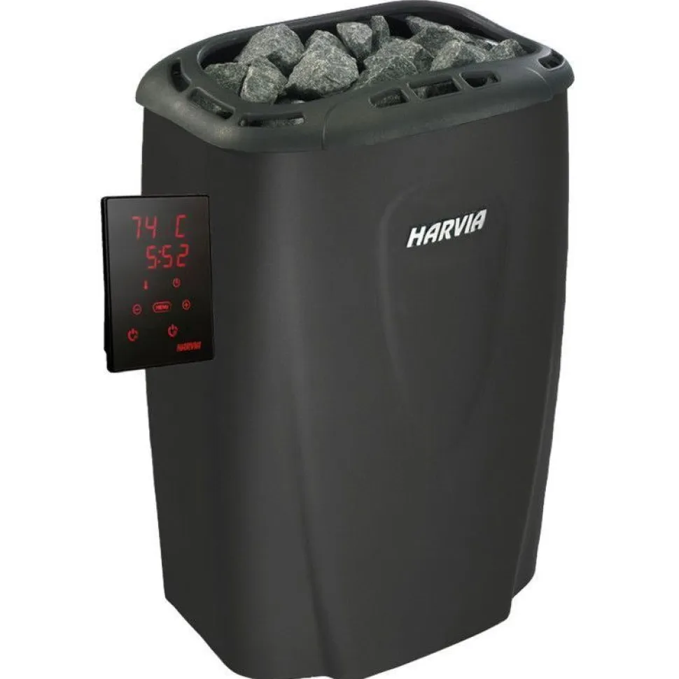 Sähkökiuas Harvia Moderna V45XE Black 4,5 kW 3-6 m³ erillinen ohjaus