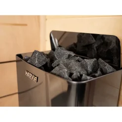 Sähkökiuas Harvia The Wall SW60 Black Steel 6 kW 5-8 m³ kiinteä ohjaus