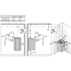 Sähkökiuas Harvia Vega Compact BC35 3,5 kW 2-4,5 m³ kiinteä ohjaus