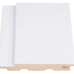 Sisustuspaneeli Maler STS-3 PN 13x95x2100mm Sj mänty ympäripontattu maalattu lumi