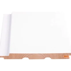Sisustuspaneeli Maler STS-3 PN 14x145x2100mm Sj mänty ympäripontattu maalattu valkoinen
