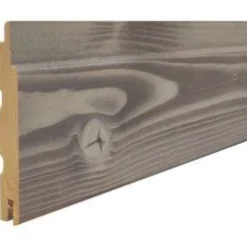 Sisustus-/saunapaneeli Aureskoski Aure STP 15x95x2400 mm HVS KD kuusi saunasuojattu harjattu savi