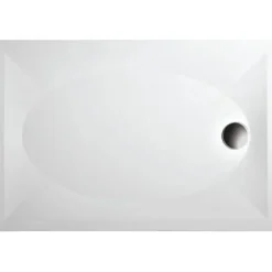 Suihkukulman allas Interia S0020-SET kivimassa 120x90cm valkoinen