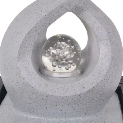 Suihkulähde led-valolla sisäkäyttöön polyresiini