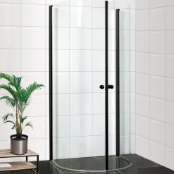 Suihkunurkka Bathlife Mitt 1900x930x780 mm musta/kirkas lasi
