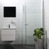 Suihkunurkka Bathlife Mångsidig Vital ovi 800 + ovi 800 kaareva osittain himmeä