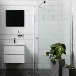 Suihkunurkka Bathlife Mångsidig Vital seinä + ovi, eri kokoja