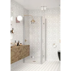 Suihkunurkka Hietakari Infinia 259 taittuvat ovet 90x90 cm harmaa profiili