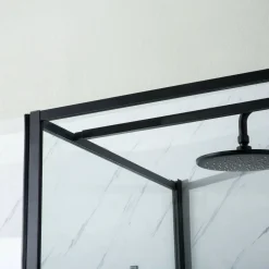 Suihkuseinä Bathlife Profil 700x2000 mm kirkas lasi musta