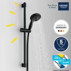 Suihkusetti Grohe Vitalio Start 110, matta musta
