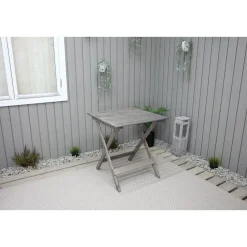 Taitettava puutarhapöytä Baltic Garden Wilma 65x65cm er värejä