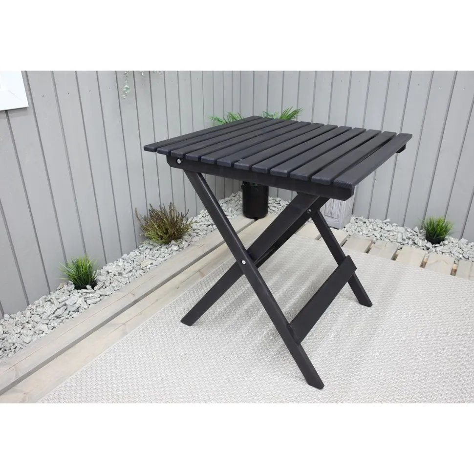 Taitettava puutarhapöytä Baltic Garden Wilma 65x65cm er värejä