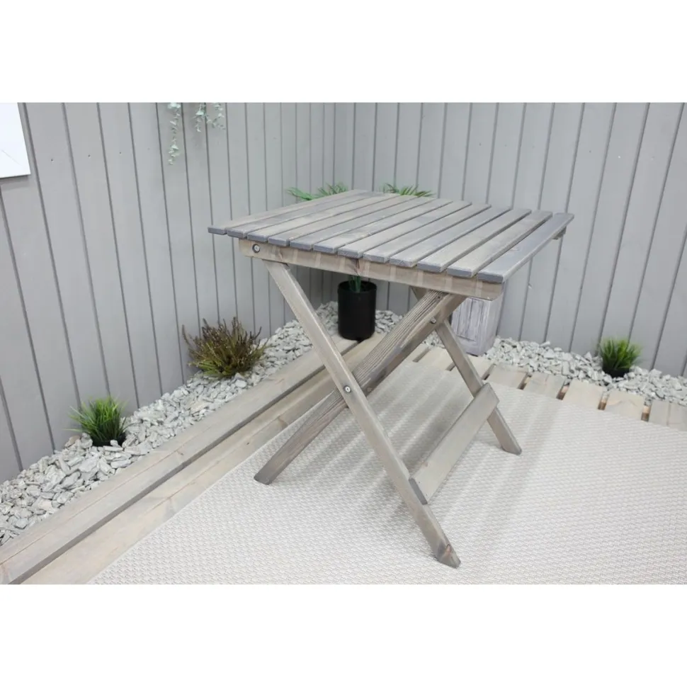 Taitettava puutarhapöytä Baltic Garden Wilma 65x65cm er värejä