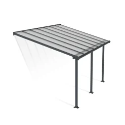 Terassikatos Palram-Canopia Olympia 3x4,25 m harmaa/kirkas