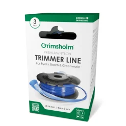 Trimmerisiima ja kasetti Grimsholm Ryobi Bosch.greenworks -laitteille