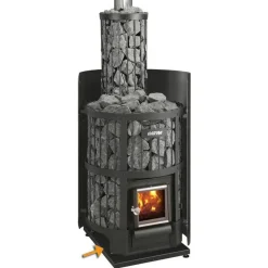 Tulisijan suoja-alusta Harvia WL100 470x665x60-75 mm musta