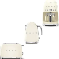 Tuotepaketti Smeg - vedenkeitin KLF03 1,7 l, kahvinkeitin ja leivänpaahdin TSF01