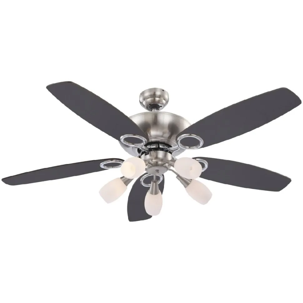 Tuuletinvalaisin Globo Jerry Ø130cm 40W pyökki/harmaa