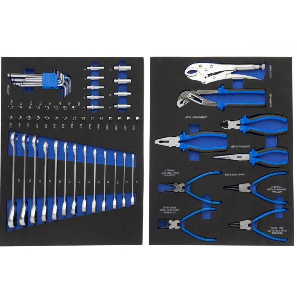 Työkaluvaunu työkaluilla Timco Elite 7+1 ltk 275-osainen