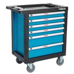 Työkaluvaunu työkaluilla Timco 6 ltk 220-osainen sininen