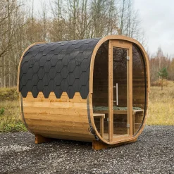 Tynnyrisauna Baltresto Cube, 220x230cm, 4 hlöä