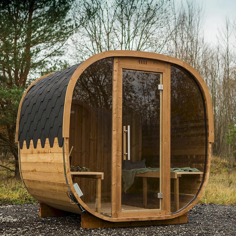 Tynnyrisauna Baltresto Cube, 220x230cm, 4 hlöä