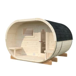 Tynnyrisauna Palmako Anette 328x270cm