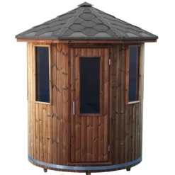 Tynnyrisauna SpaDealers pystymalli Ø180cm lämpöpuu
