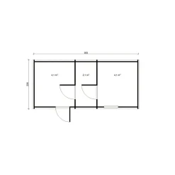 Tynnyrisauna Tene Loviisa 11.8m²