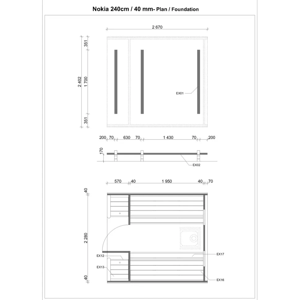Tynnyrisauna Tene Nokia 6.4m²