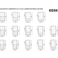 Ulko-ovi Kaskipuu UL7A M16 Huvila mittatilausovi