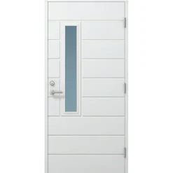 Ulko-ovi Timburg Design 9-10x21 karmi 115 mm valkoinen