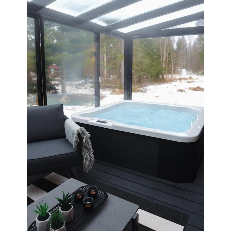 Ulkoporeallas Comfort Garden Aurora, 5 hlöä, 29 suutinta, harmaa/valkoinen
